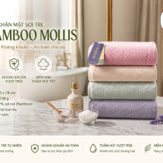 Khăn mặt sợi tre Bamboo FMBM Mollis 40x78cm 138g