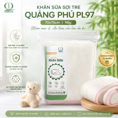 Khăn sữa sợi tre Quảng Phú PL97 70x75cm 98g túi 1 khăn