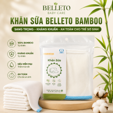 KHĂN SỮA BAMBOO BELLETO PL95 25 X25 CM
