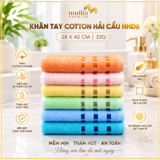 Khăn tay Cotton Hải Cẩu HHD6 28x42cm 36.5g | Cotton Mềm Mại