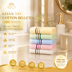 Khăn tay Belleto Cotton HQW8 28x42cm 34g