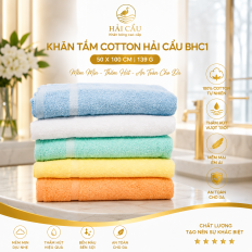 Khăn tắm Hải Cẩu Cotton BHC1 50x100cm 139g Cao Cấp