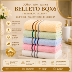 Khăn tắm Belleto Cotton BQX6 50x100cm 147g
