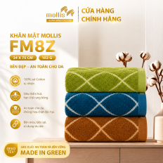 Khăn mặt sợi Mollis Cotton FM8Z 34x75cm 102g