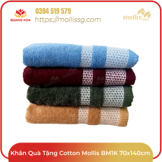 Khăn Quà Tặng Cotton Mollis BM1K 70x140cm 412g