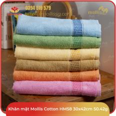 Khăn tay Mollis Cotton HM58 30x42cm 50.42g
