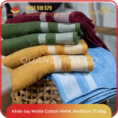 Khăn tay Mollis Cotton HM1K 34x50cm 71.40g