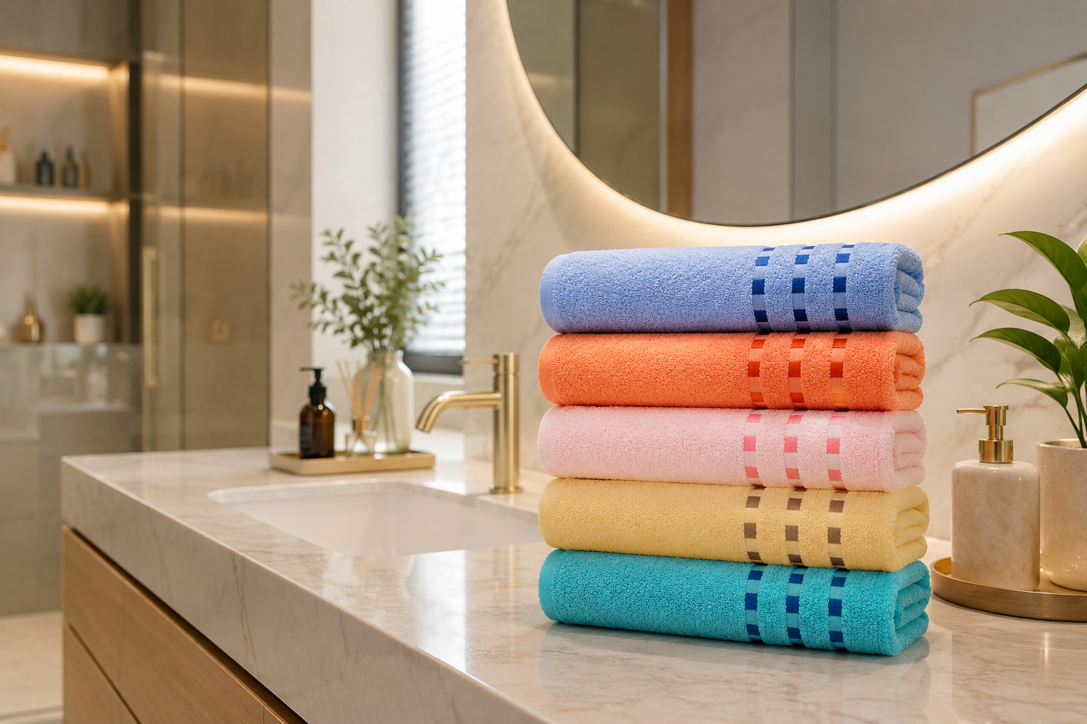 COMBO 3 KHĂN TẮM HẢI CẨU BHD7 60x120cm 215g