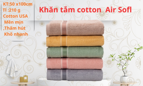 Mua khăn Cotton Airsoft giá rẻ - Khăn Quang Hoa chi tiet