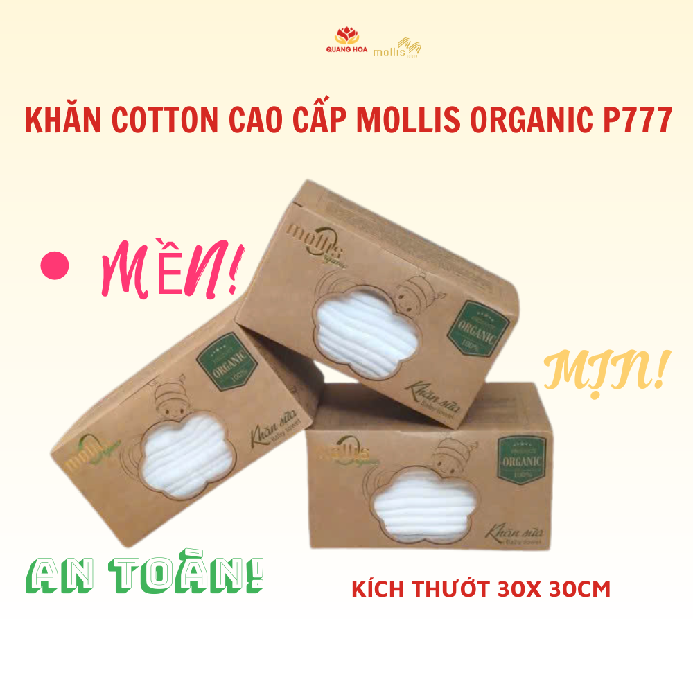 Khăn Sữa Cotton Organic Mollis – 