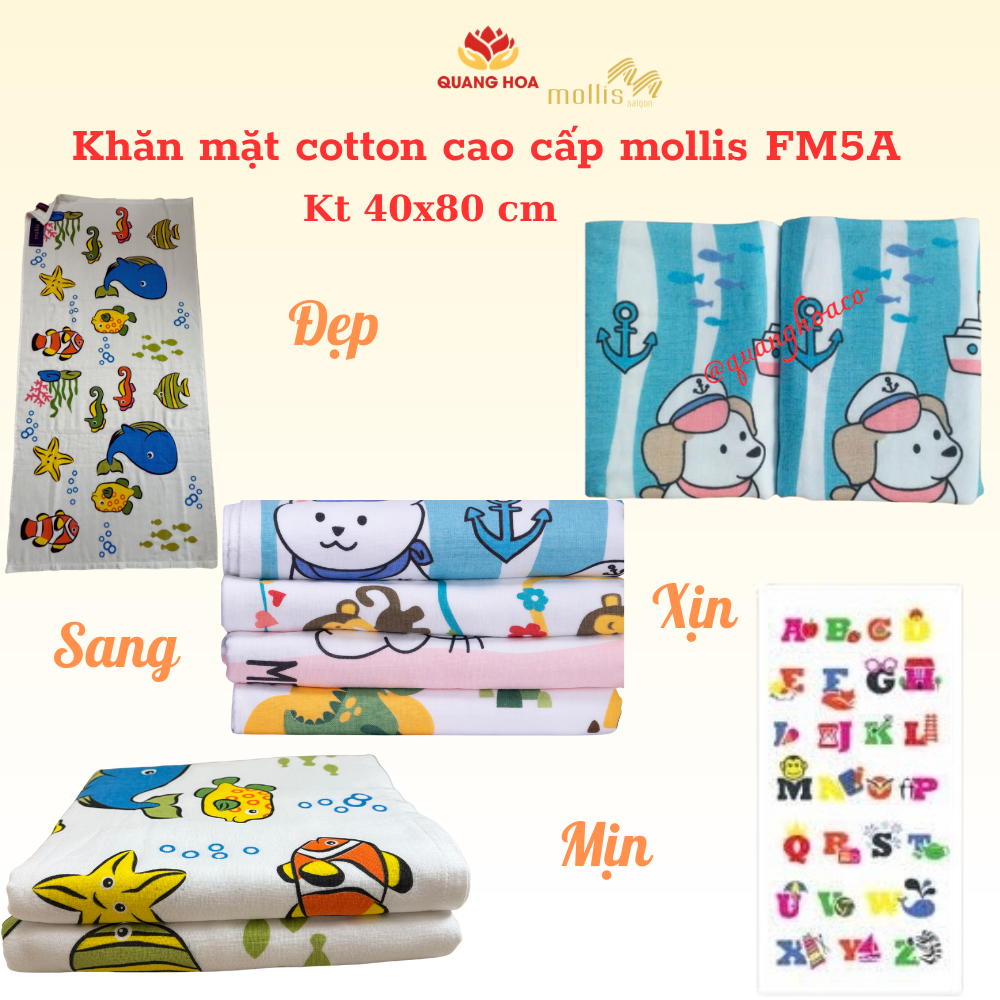khăn tắm Mollis cho bé