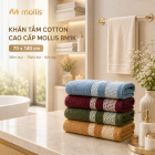 Khăn Tắm Mollis Cotton BM1K 70x140cm 412g