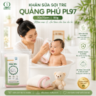 Khăn sữa sợi tre Quảng Phú PL97 70x75cm 98g túi 1 khăn
