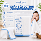 Khăn sữa Cotton Belleto PL96 30x30cm 12g cho trẻ sơ sinh