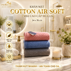 KHĂN MẶT COTTON  CAO CẤP MOLLIS  AIR SOFT FMBJ-124,7 g