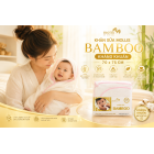 Khăn  sữa cao cấp  Bamboo Mollis P635 70x75cm Bộ Túi 2 Khăn 81,25g