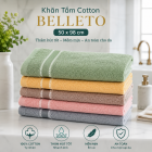 Khăn tắm Cotton Belleto WQ18 50x98cm Cotton 100% Mềm Mại