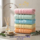 Combo 5 Khăn Mặt Cotton Macio YC15 Cao Cấp Thấm Hút Tốt